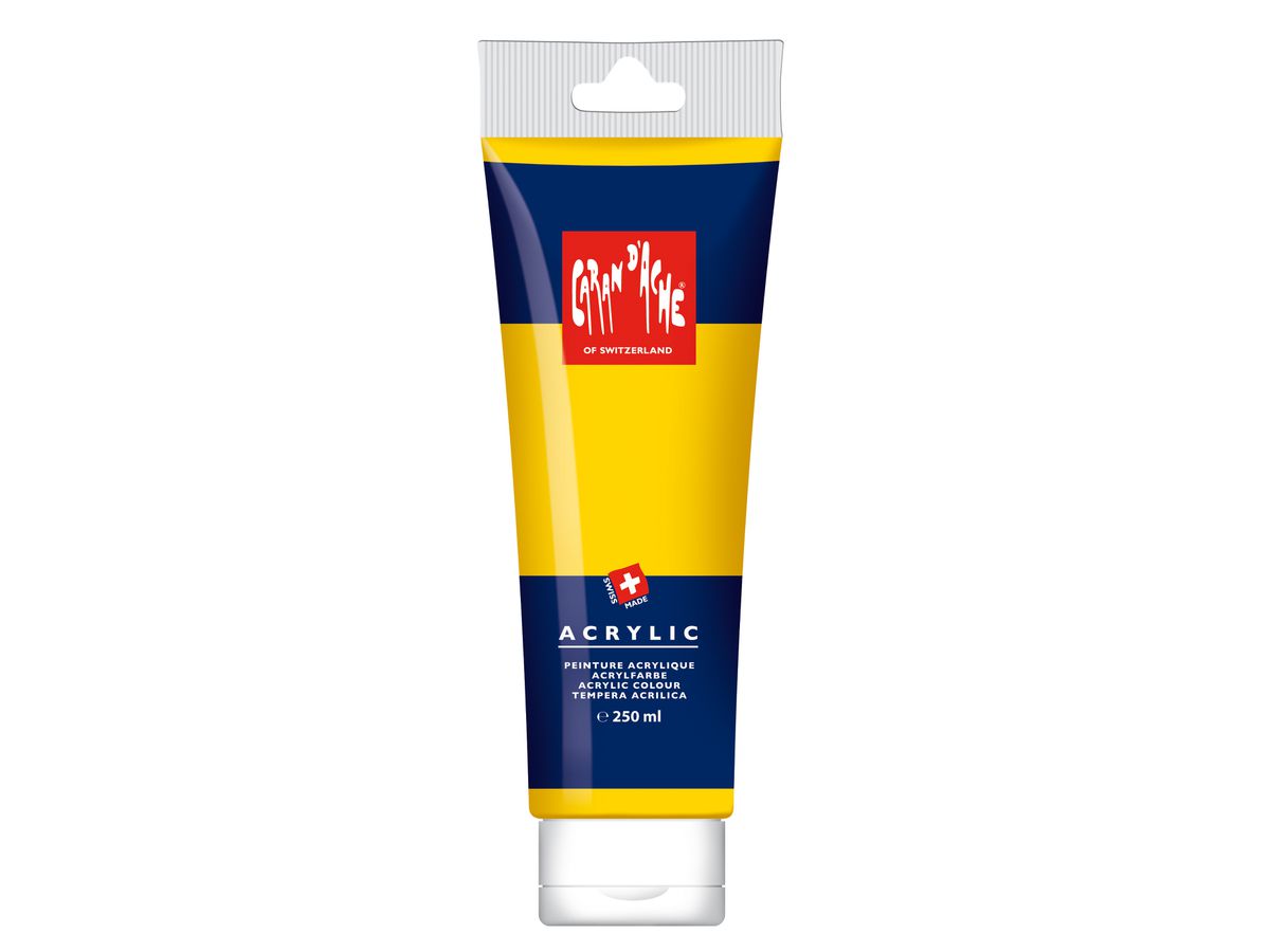 CARAN D'ACHE Acrylfarbe 250ml 2810.020 gelb (7630002309981)