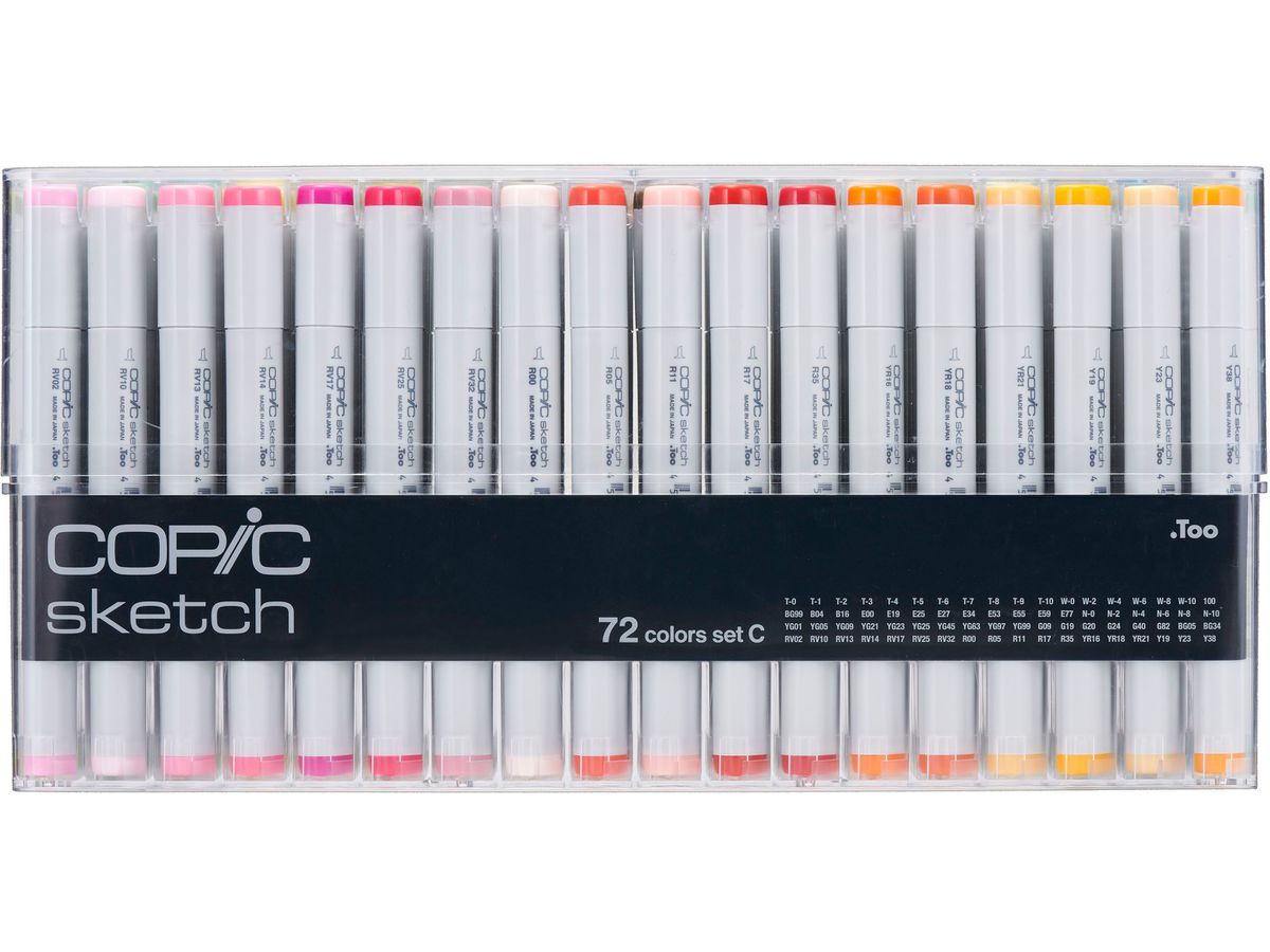 COPIC Marker Sketch 21075162 Set C, 72 pz. (4511338063187)