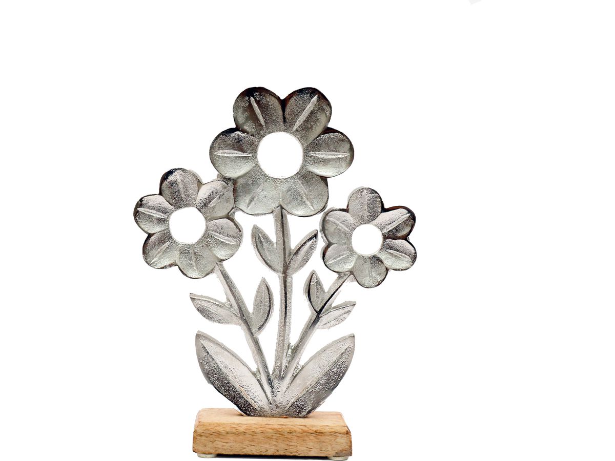 ROOST Flore su Base legno OR6483 22x17cm (5024418536123)