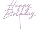 PARTYDECO Caketopper 16.5cm KPT79-014 Happy Birthday lila (5904555085404)