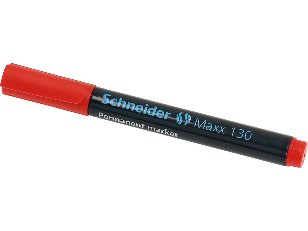 SCHNEIDER Permanent Marker MAXX 130 000069-02 rot, Rundspitze (4004675006400)