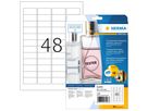 HERMA Etichette PP 45,7x21,2mm 8016 trasparente 1200 pz./25 fl. (4008705080163)