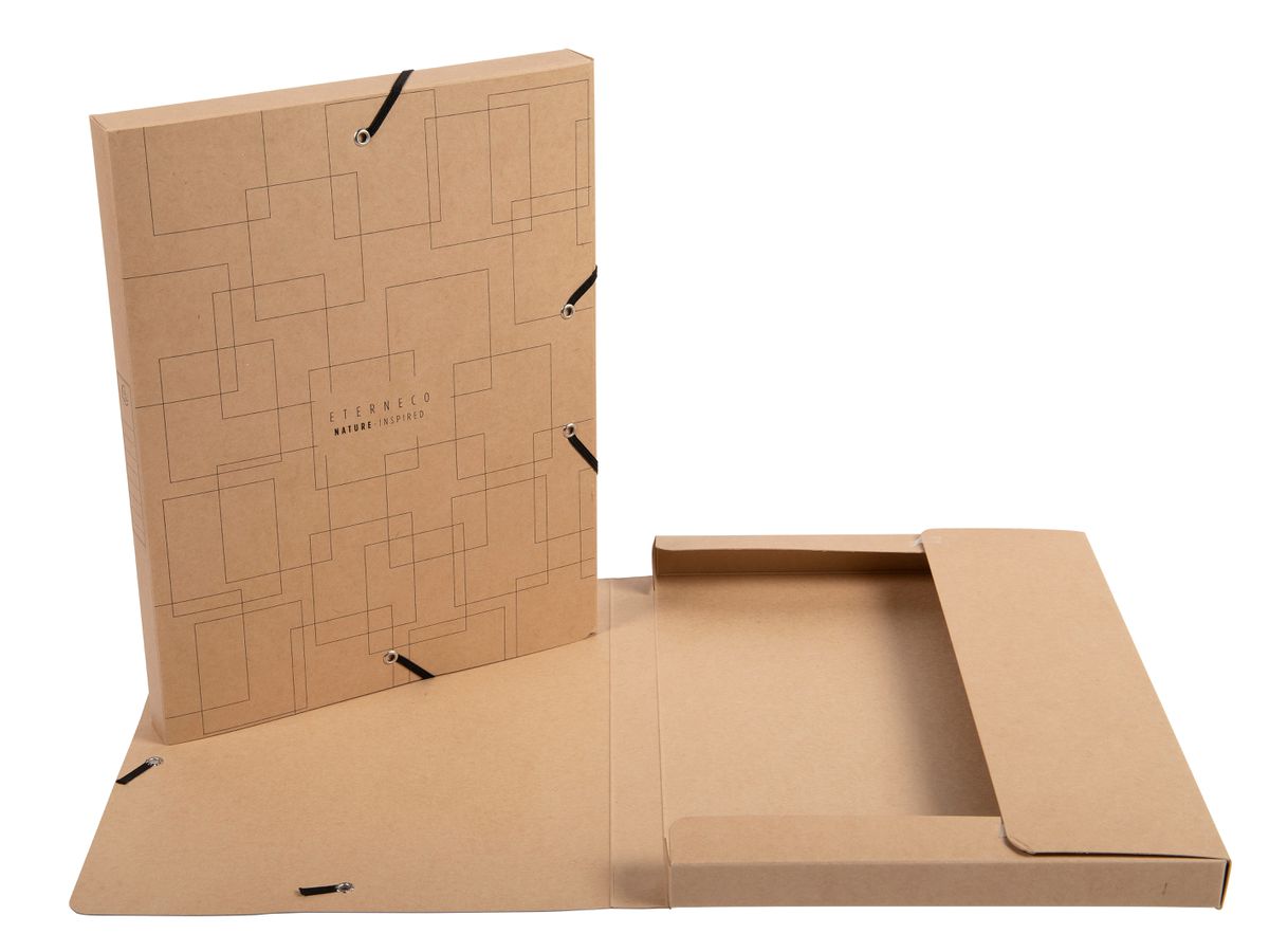 EXACOMPTA Dossier compart. Eterneco A4 59247E brun ass. FSC 25x33x2.5cm (3130630592471)