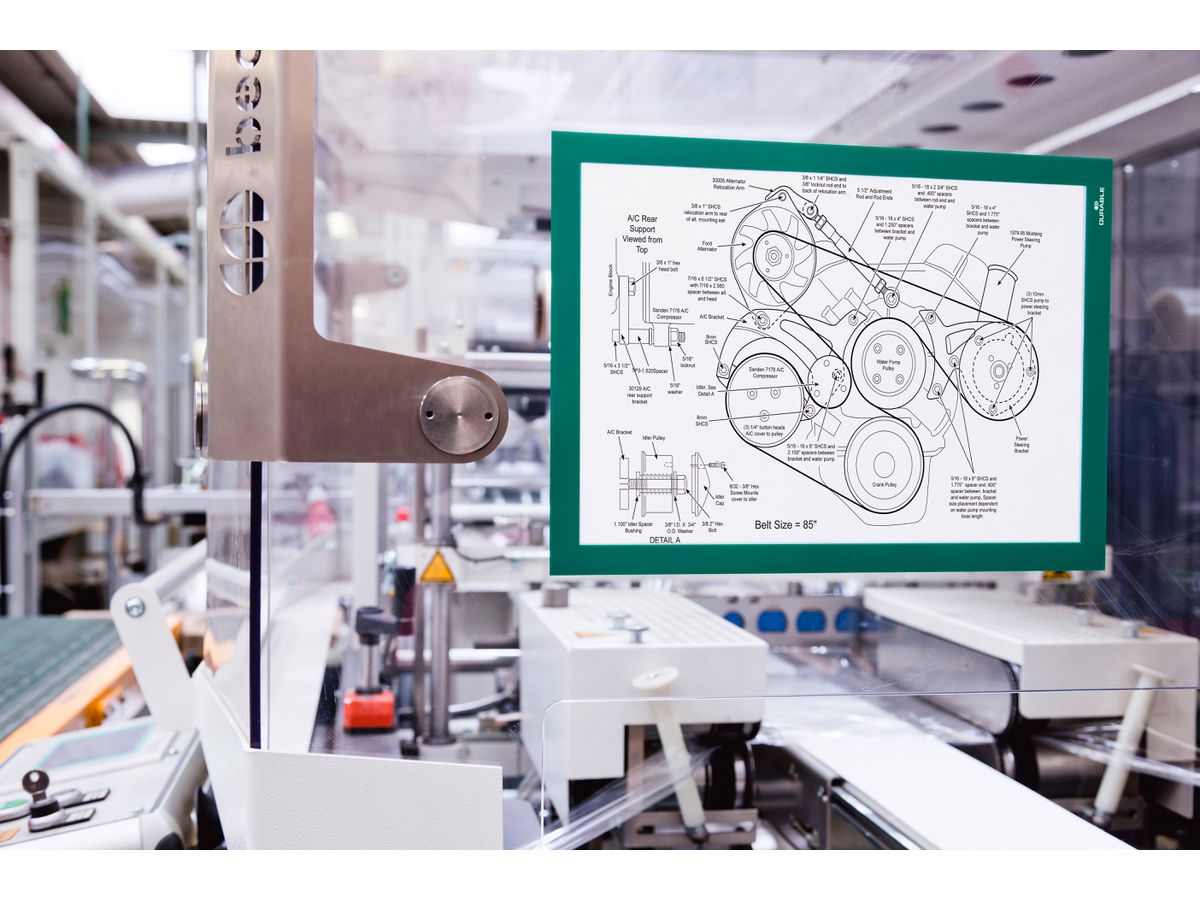 DURABLE Sichtfenster Duraframe 487205 grün, selbstklebend 2 Stk. (4005546406084)