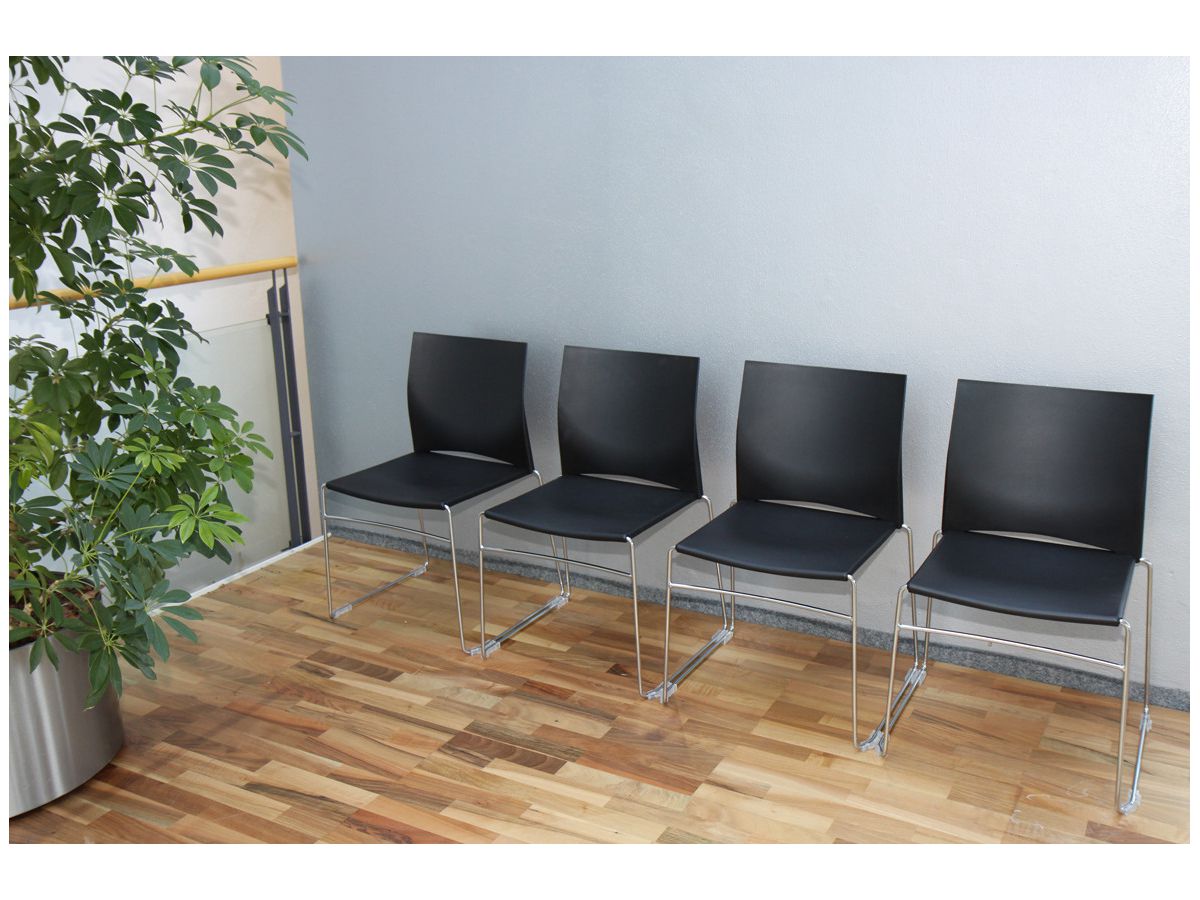 TOPSTAR Sedia per visit. W-Chair CH490-0 nero (4014296056258)