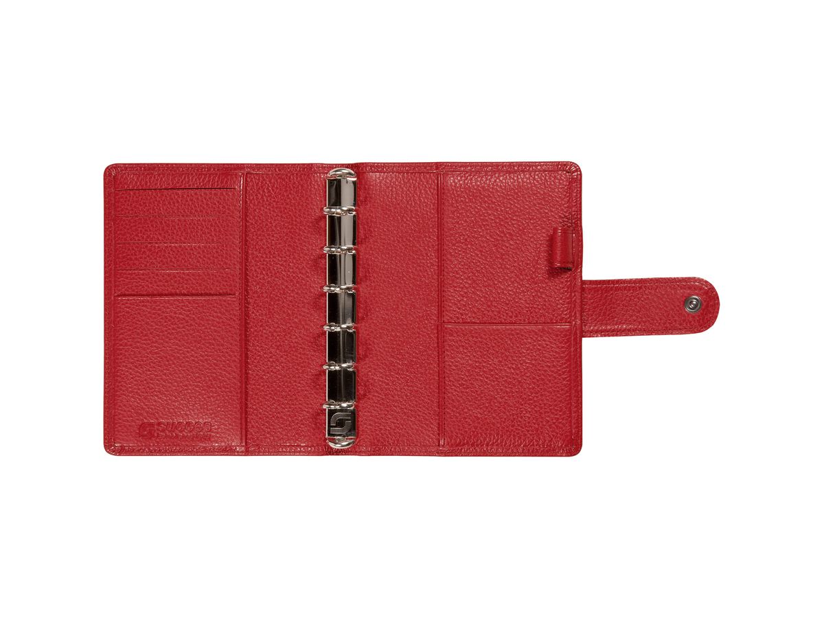 SUCCES Agenda Junior Ringbuch Cadiz 84236545U Leder rot 11x14.2cm (8717481150248)