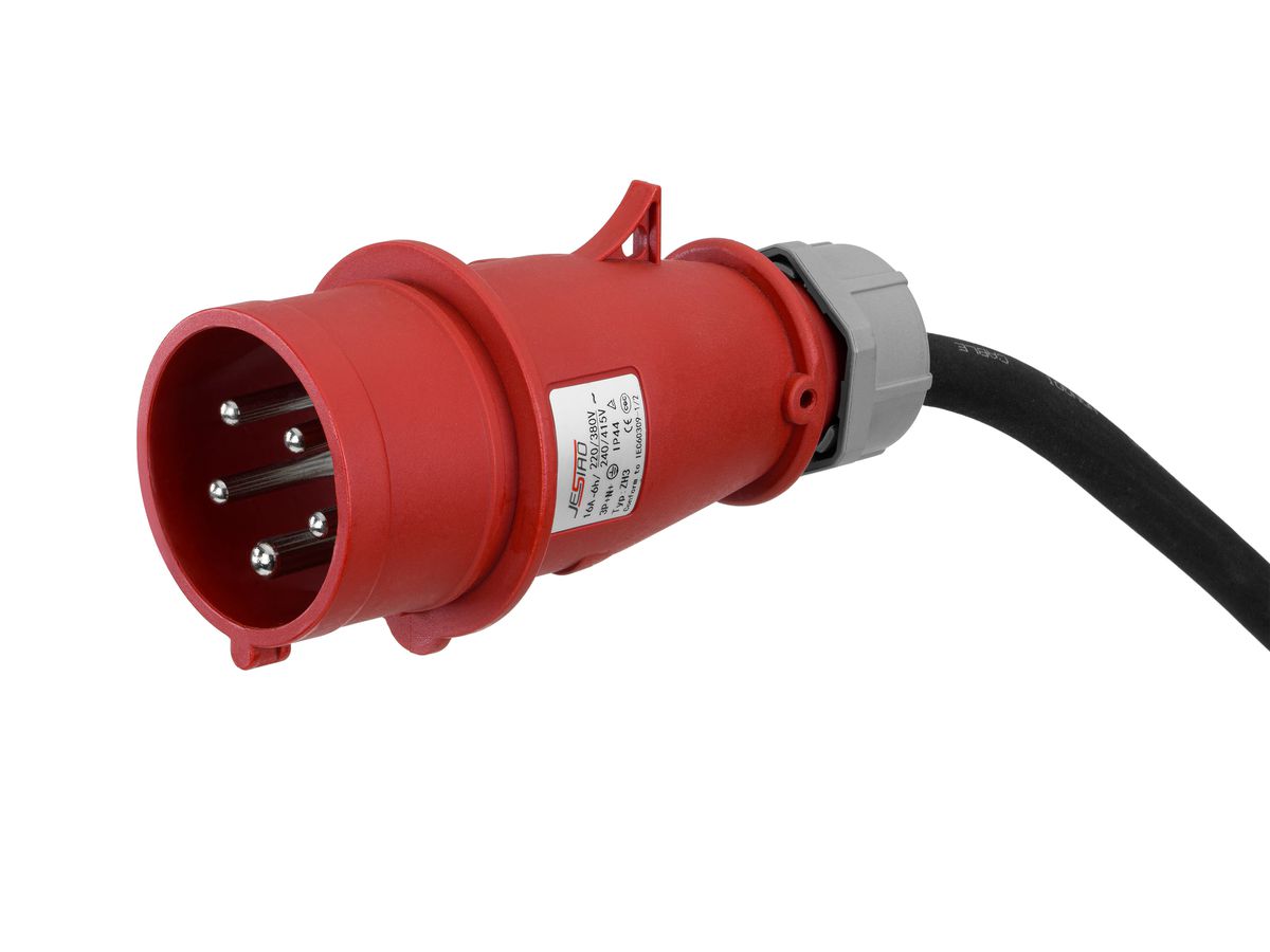 DELTACO e-Charge,cab.LED disp.type-2 EV-3226 3-phase,16A, Mode-2,6m,Bl. (7333048056511)