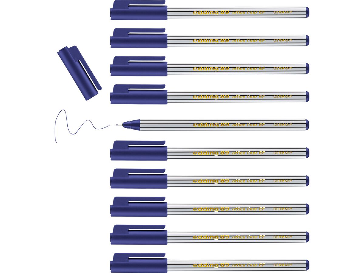 EDDING Stylo 89 officeliner 0.3mm 89-3 bleu (4004764041138)