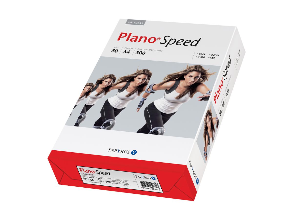 PLANO SPEED Kopierpapier A4 88113572 weiss, 80g SB 500 Blatt (7318761088247)