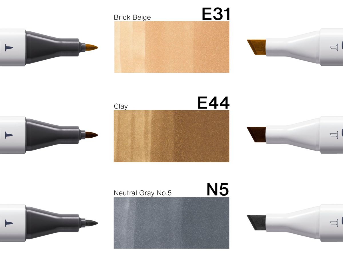 COPIC Marker Classic Designer 200750302 Natural stone tints 3 Stück (4013695268699)