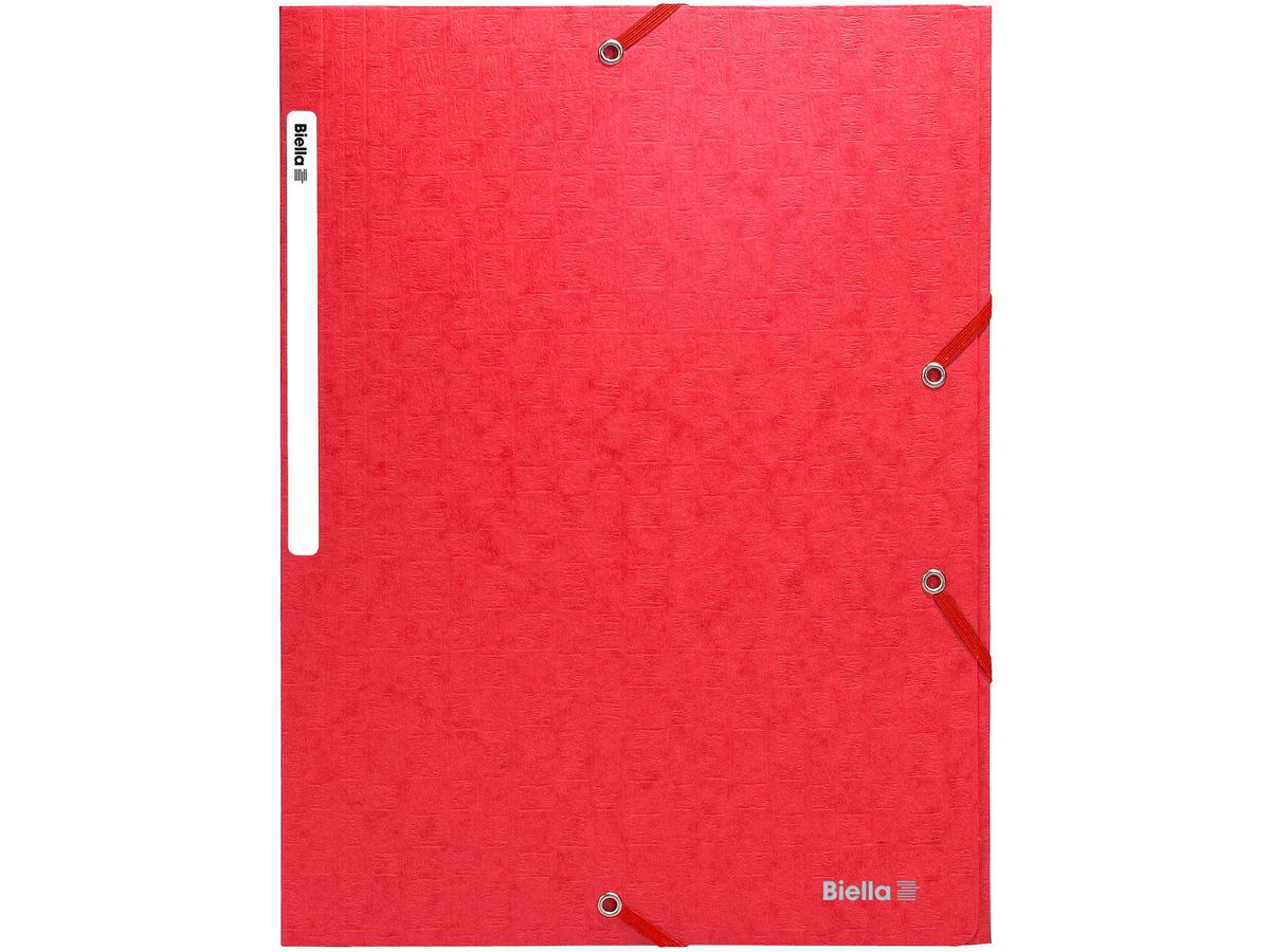 BIELLA Cartella con elastico A4 17840045U rosso, 590gm2 220 fg. (7611365255429)
