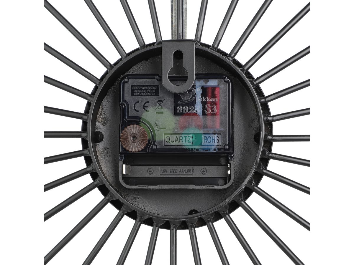 EGLO Orologio da parete 50x50cm 425513 nero/oro, Matsumoto (9008606267491)