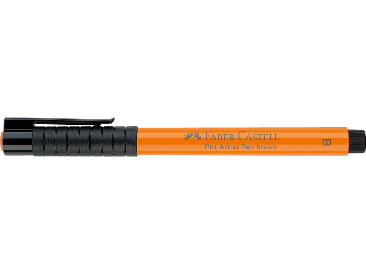 FABER-CASTELL Pitt Artist Pen Brush 2.5mm 167413 orange glaze (4005401674139)