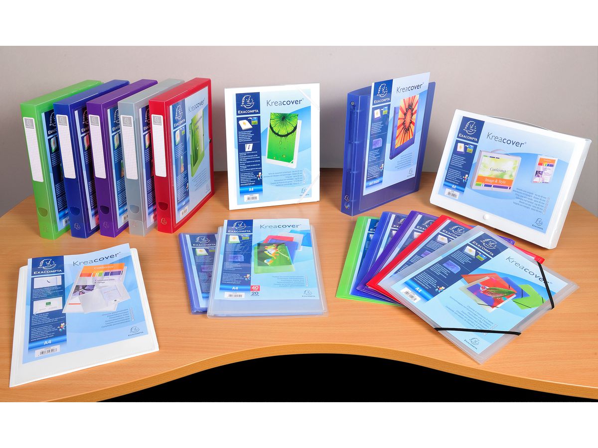 EXACOMPTA Sichtbuch KC A4 58109E weiss 10 Taschen (3130630581093)