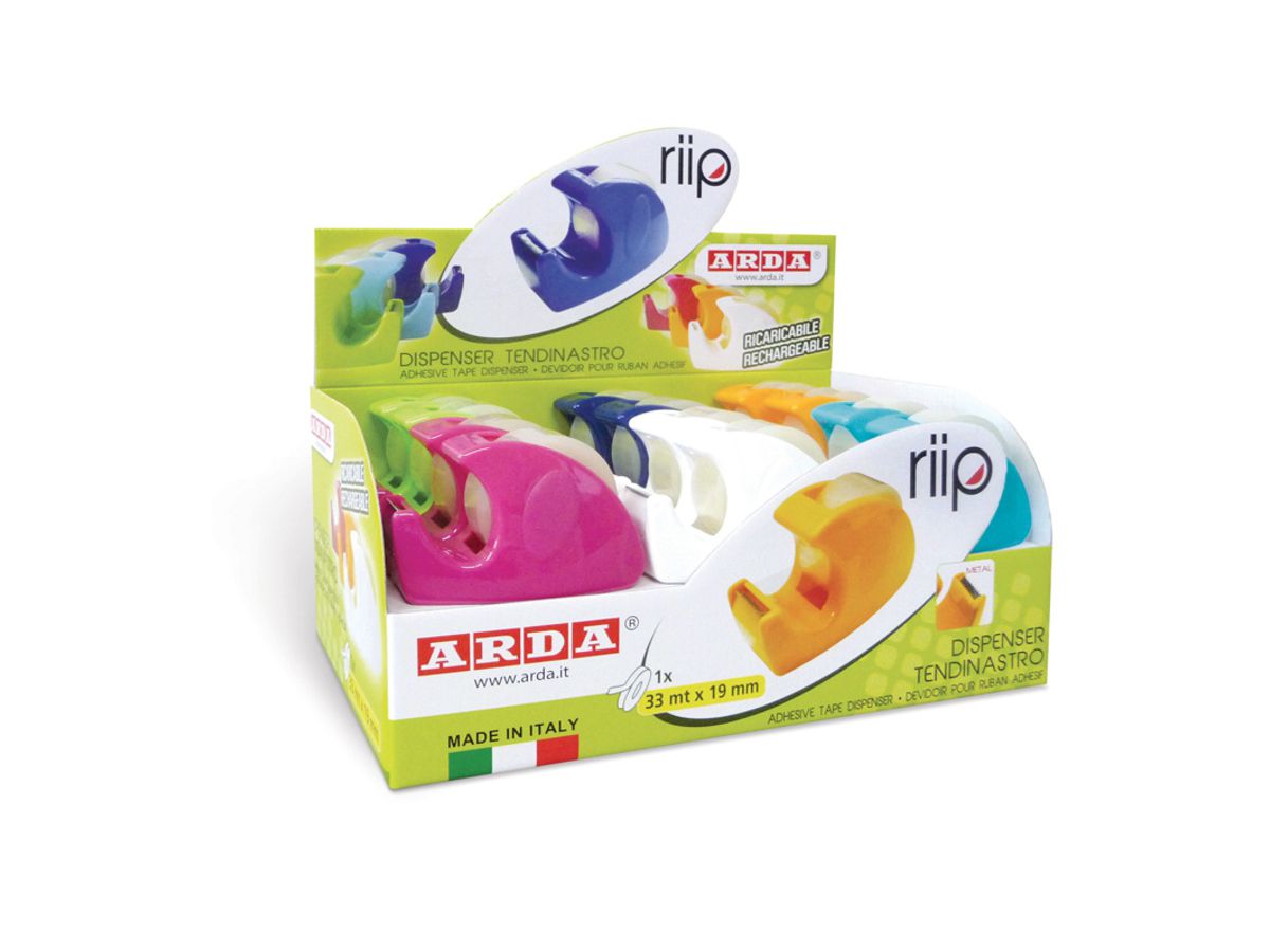 ARDA Klebbandabroller 19mmx33m C1347TL 6 Farben 24 Stück (8007024013476)