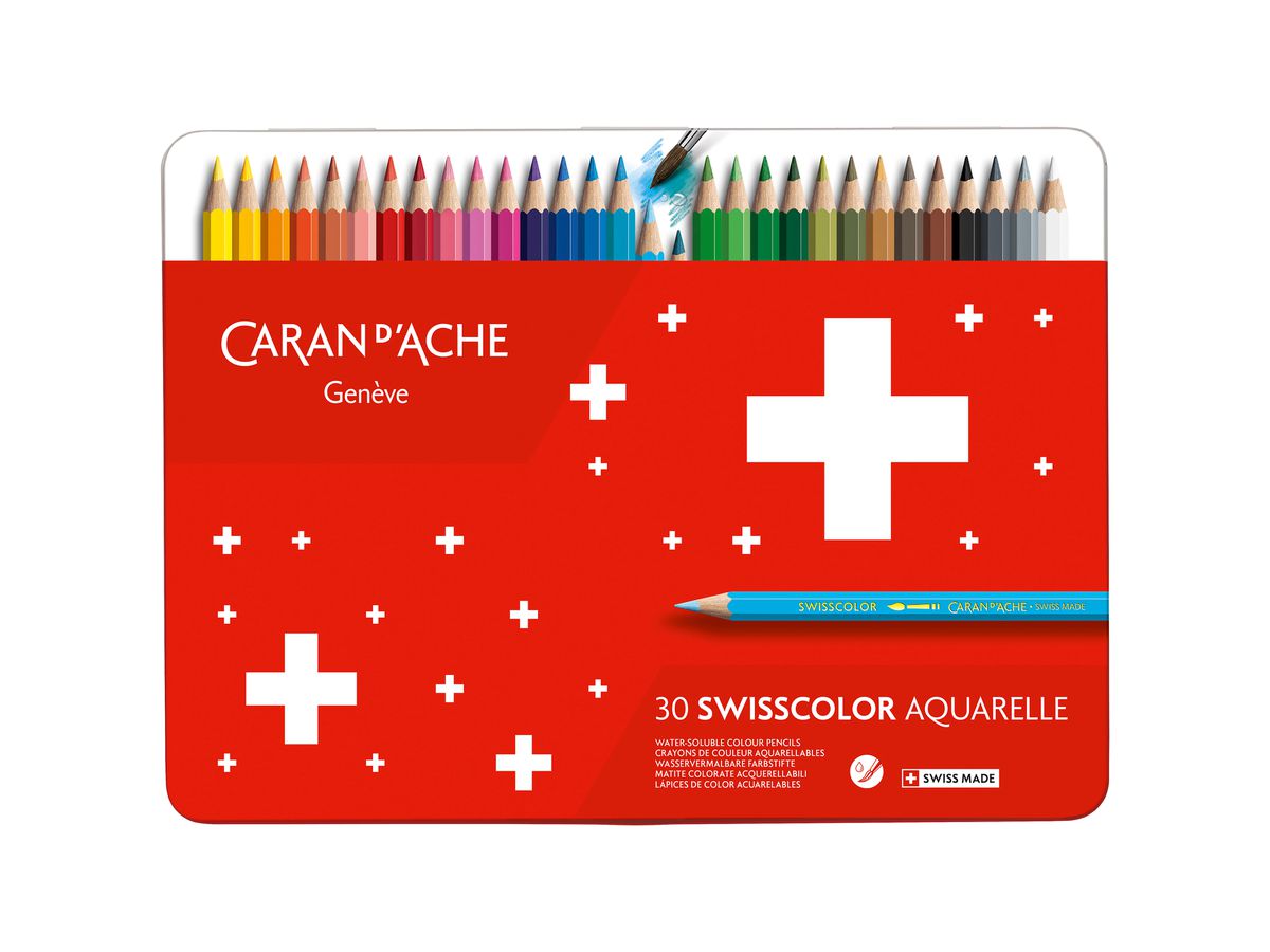 CARAN D'ACHE Farbstifte Swisscolor 1285.73 ass. 30 Stück (7610186020360)