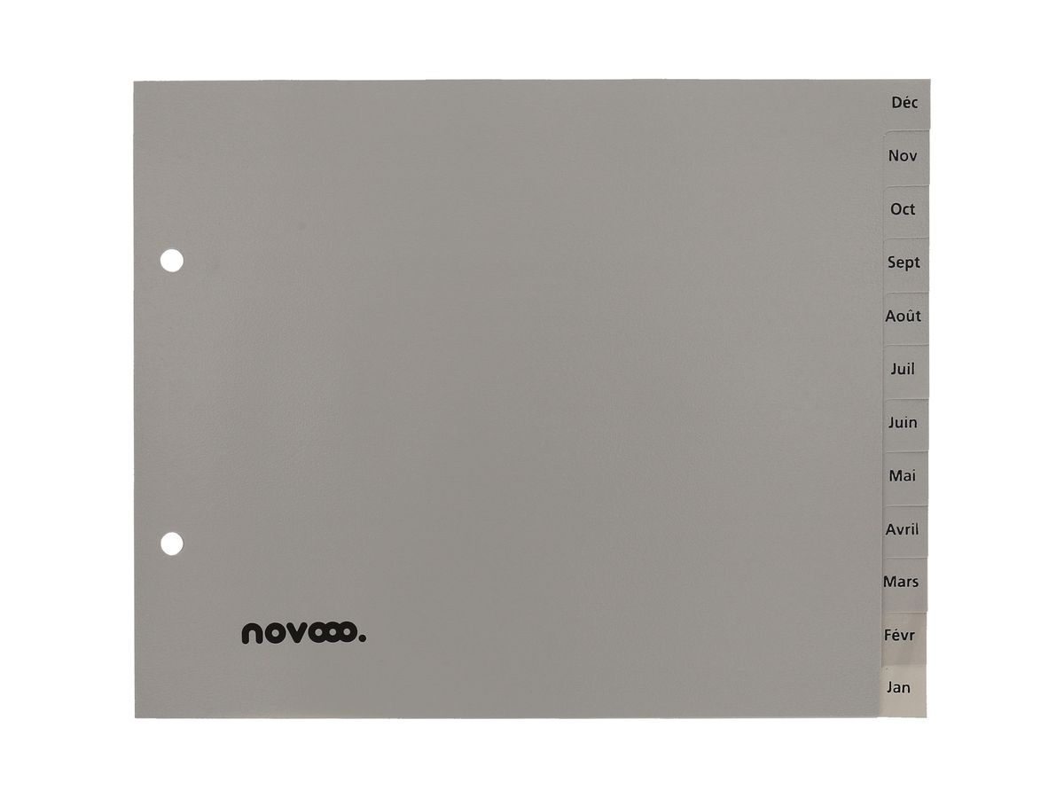 NOVOOO Register PP 1/2 Höhe 40975 grau Déc-Jan FR (9010729032214)