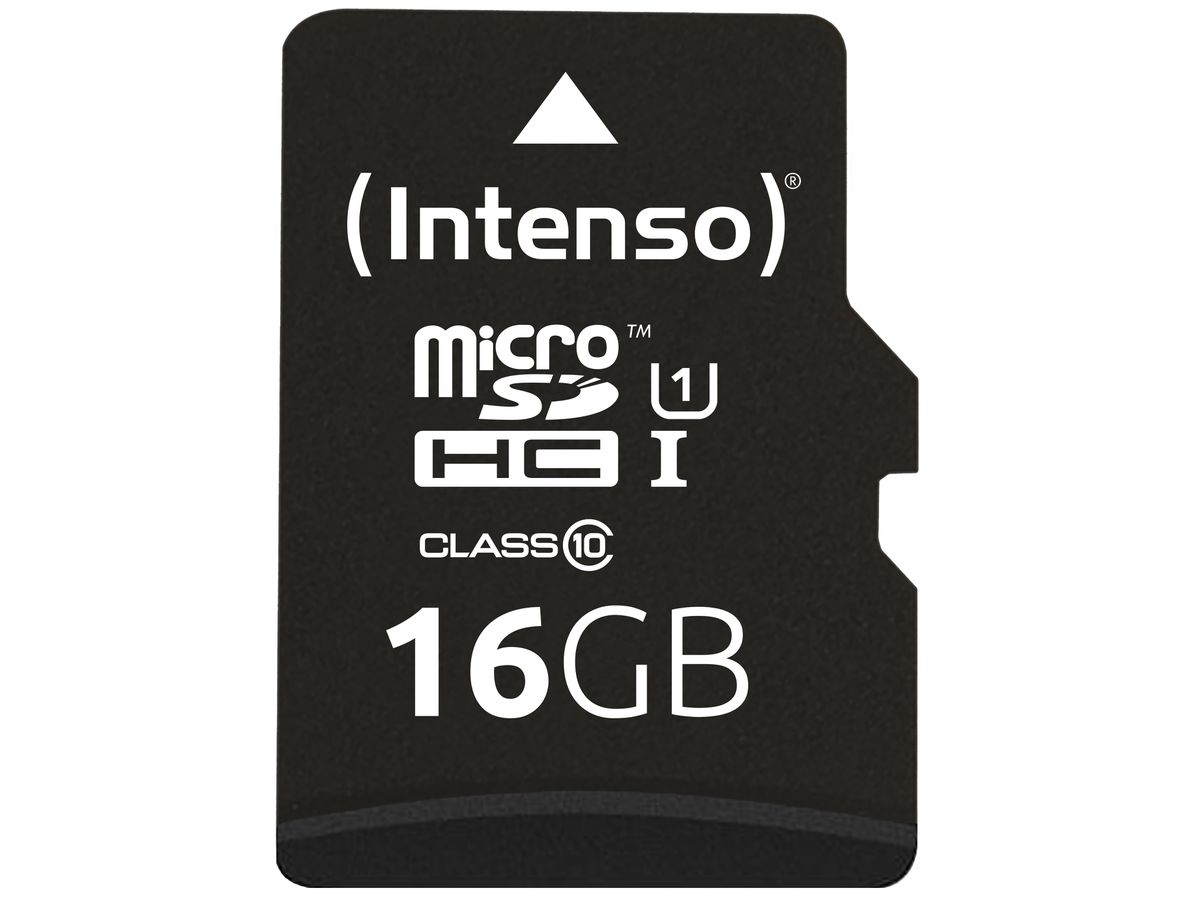 INTENSO Micro SDHC Card PREMIUM 16GB 3423470 with adapter, UHS-I (4034303019809)