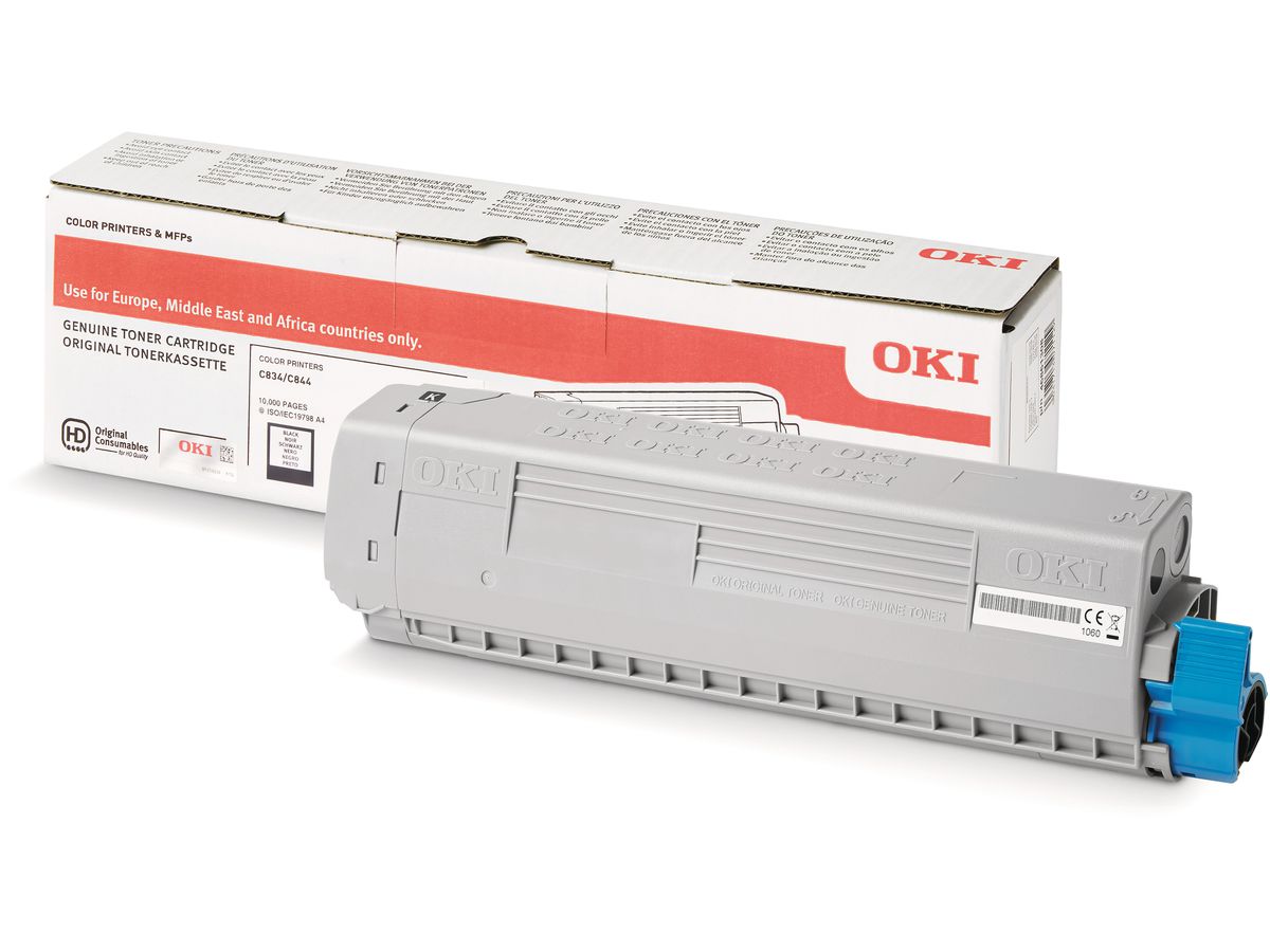 OKI Toner nero 46861308 C834/844 10'000 pagine (5031713071129)