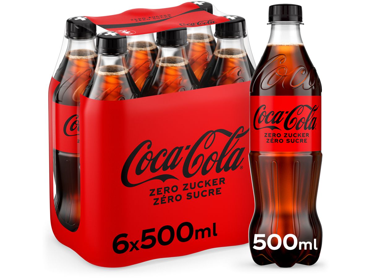COCA COLA Zero, Pet 129400000223 50 cl, 6 Stk. (5449000134554)