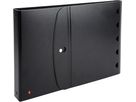 EXACOMPTA Ringbuch mit Tischstaffelei A4 56234E schwarz 25 Hüllen (3130630562344)