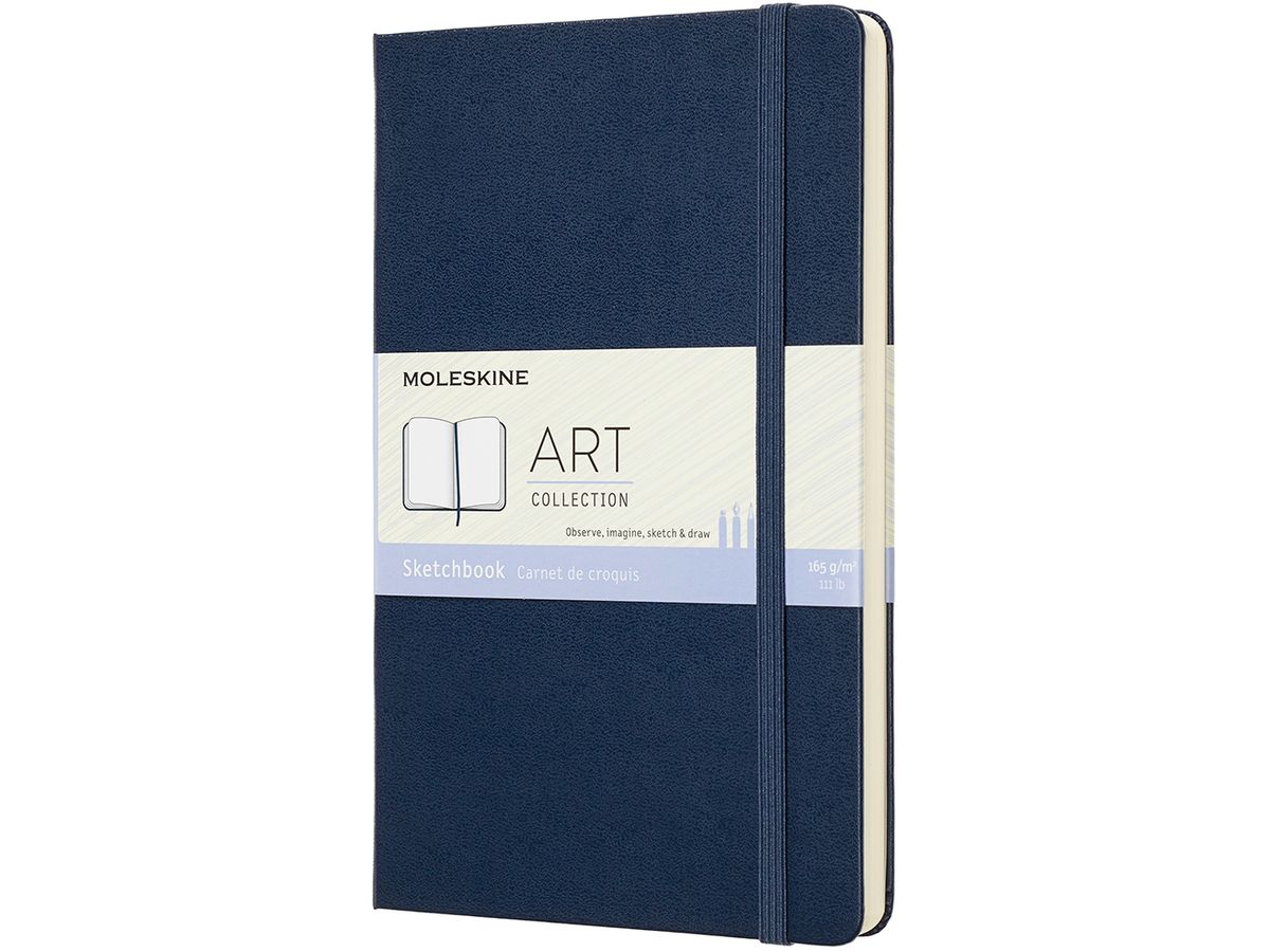 MOLESKINE Sketch Book L/A5 715611 165g, HC, Saphir (8058341715611)