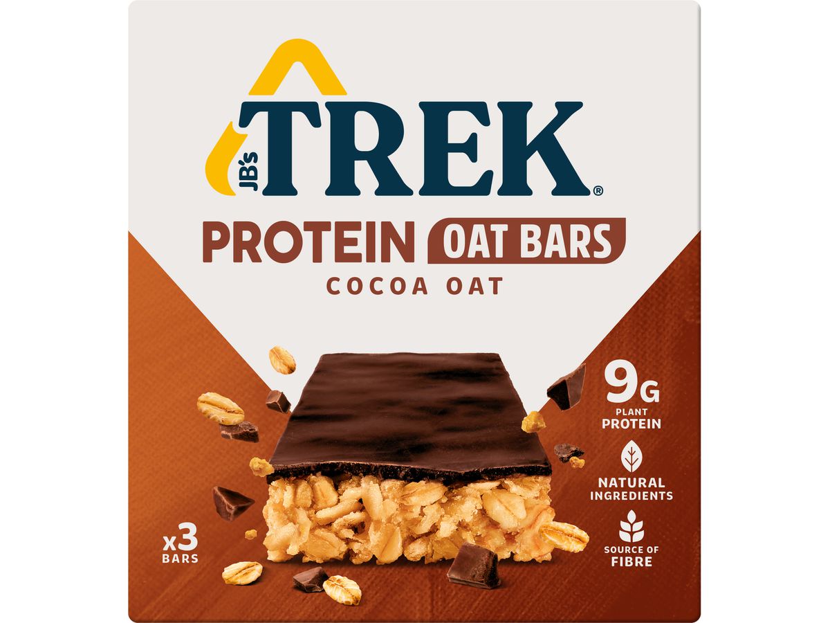 TREK Protein Haferriegel 83521 Cocoa 50g, 3 Stk. (5060088705827)