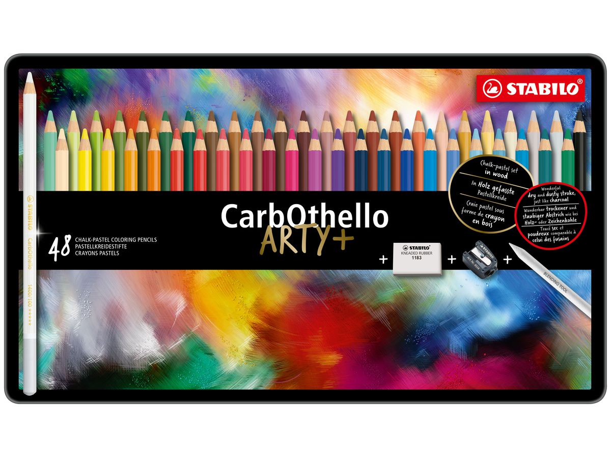 STABILO CarbOthello Pastellkreidestift 1448-6 48 Farben (4006381279642)