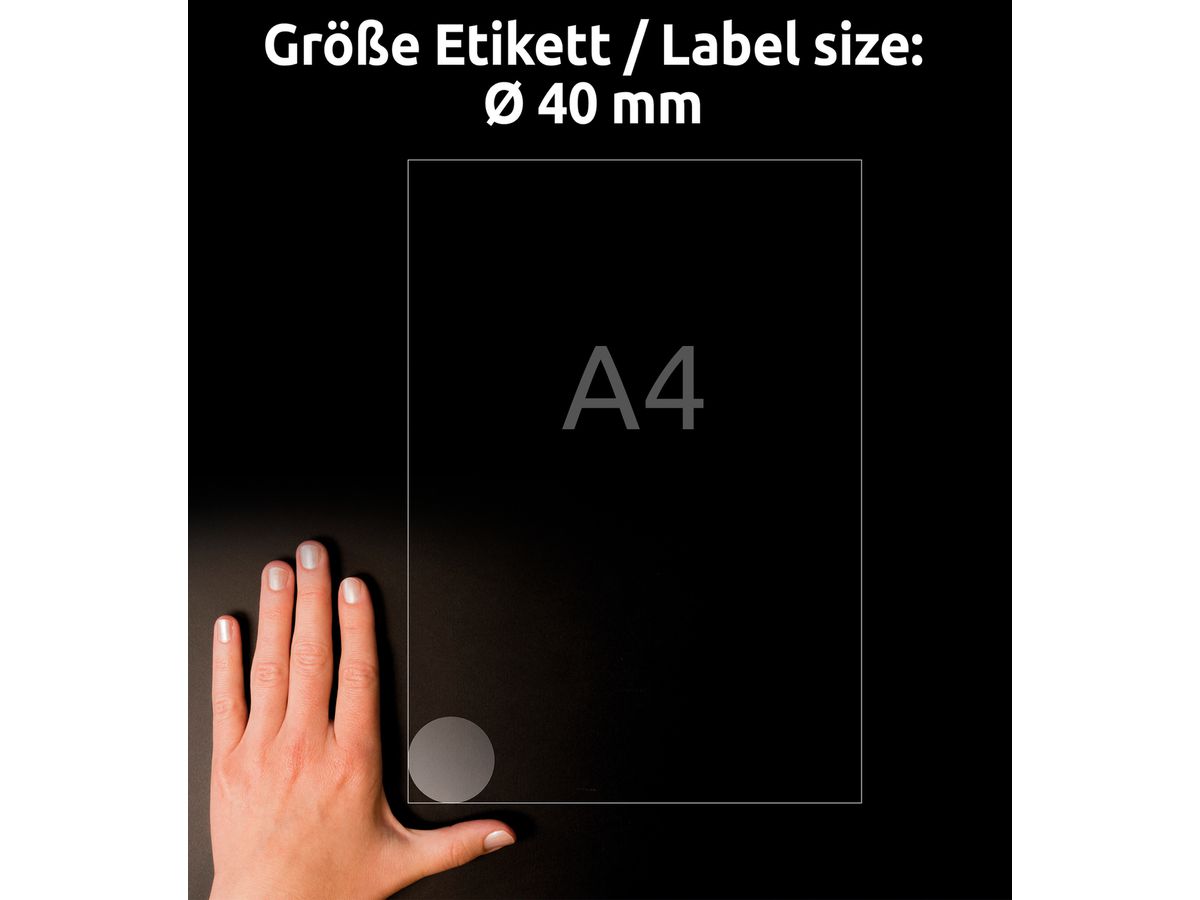 AVERY ZWECKFORM Etichette A4 L7780-25 trasparente 600 pezzi (4004182252529)