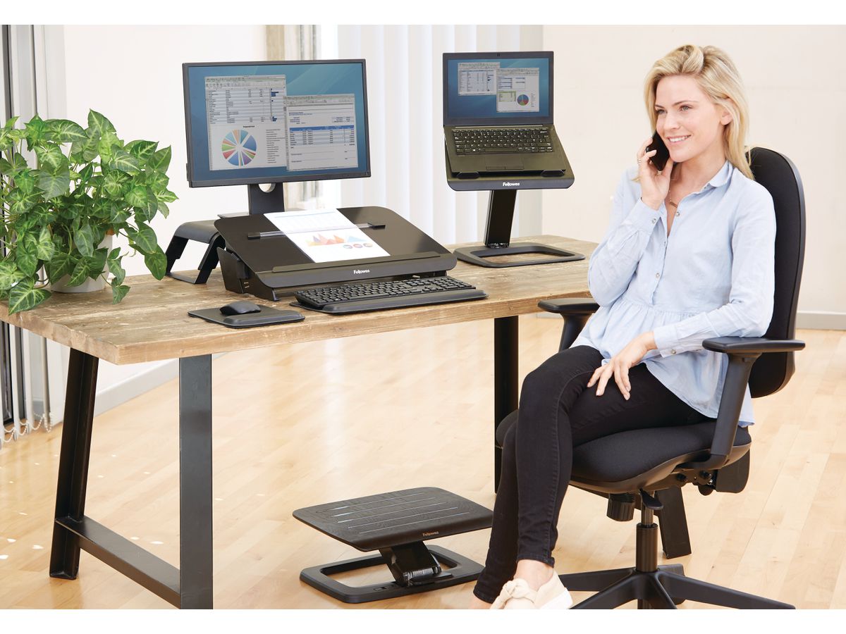 FELLOWES Fussstütze Hana 8055201 schwarz (0043859736959)