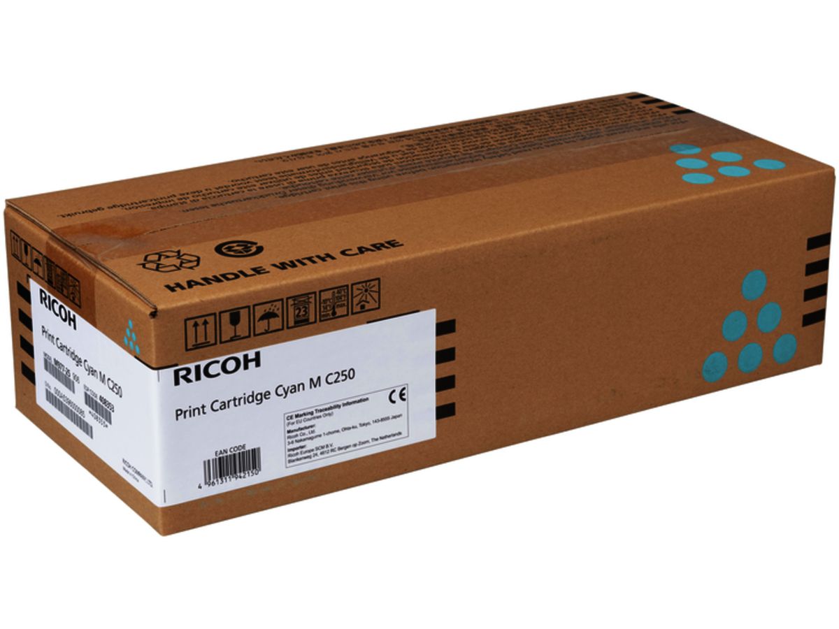 RICOH Toner HY cyan 408341 MC 250FW/PC301W 6600 pagine (4961311942075)