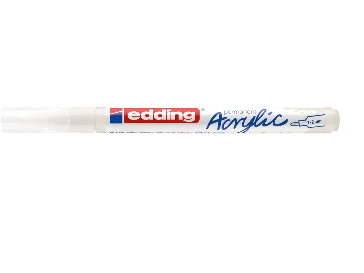 EDDING Acrylmarker 5300 1-2mm 5300-922 white (4057305027467)