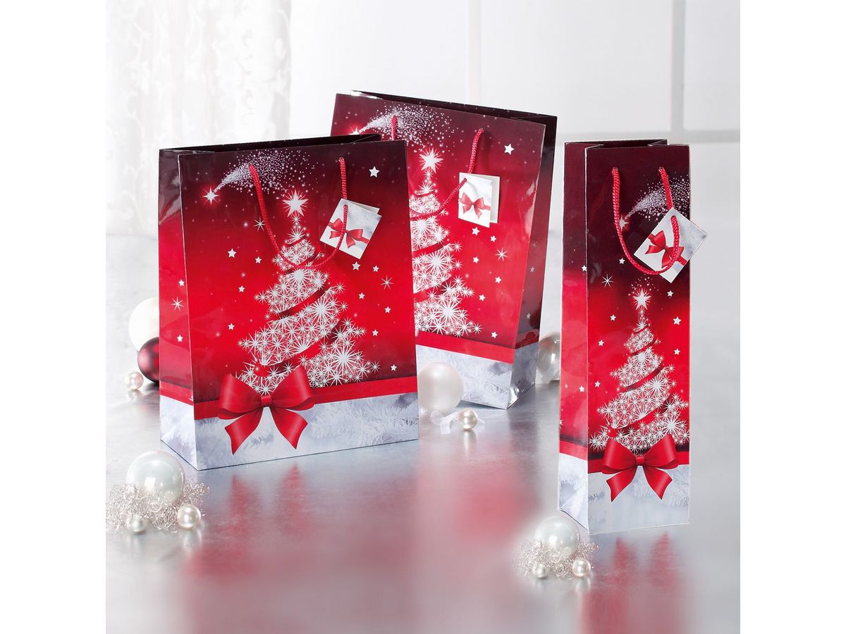 SIGEL Sac cadeau Sparkling Tree GT022 glossy 260x330x120mm 5 pcs. (4004360858536)