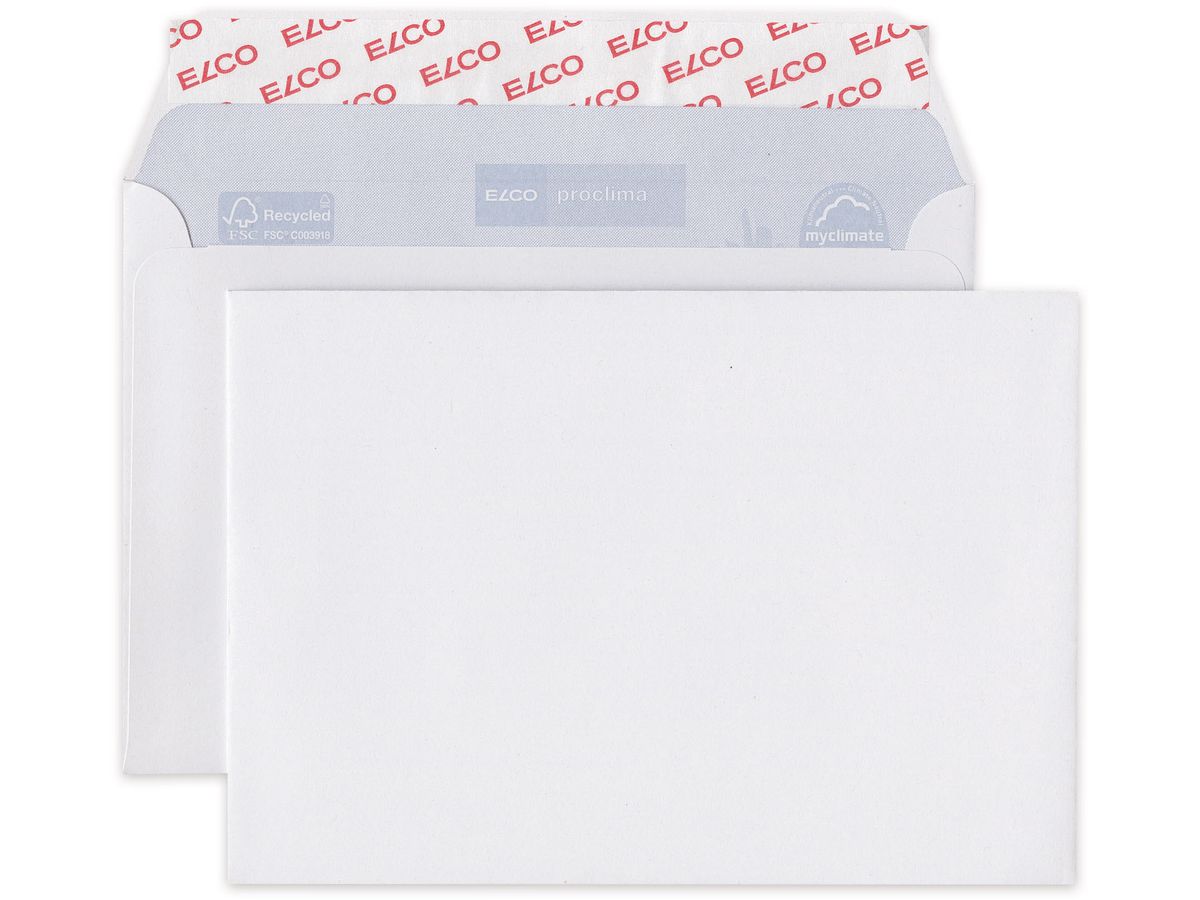 ELCO Briefumschlag proclima C5 74272.20 recycling, Fenster re. 25 Stk. (7611722023517)