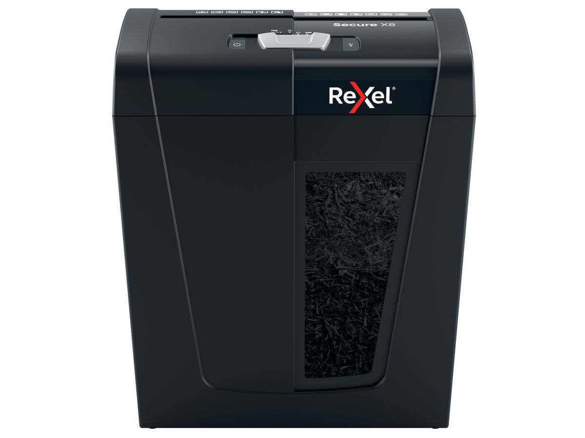 REXEL Aktenvernichter Secure 2020123EU X8, P-4, 14lt (5028252615273)