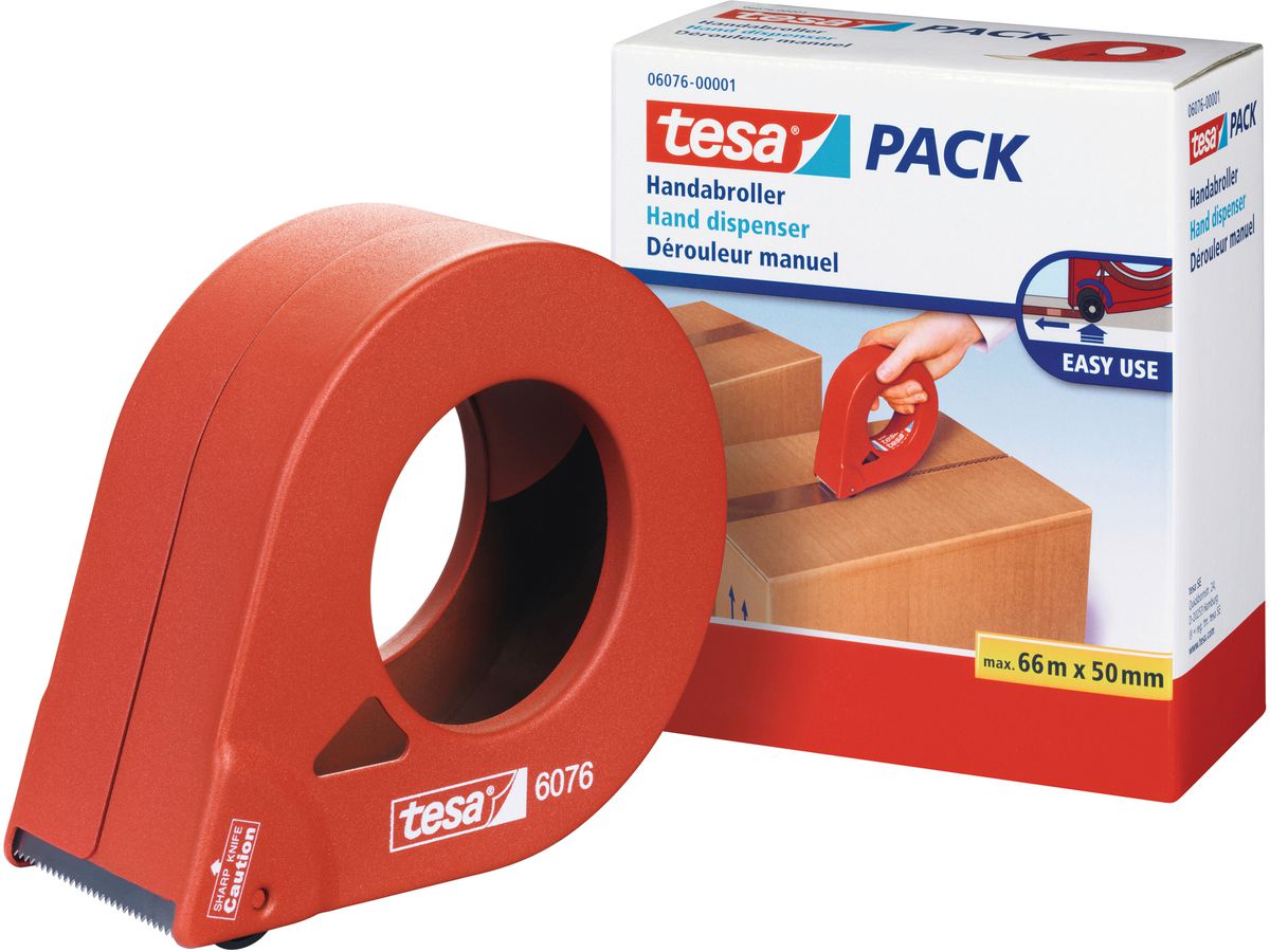 TESA Abroller 50mm×66m 607600001 orange (4042448203854)