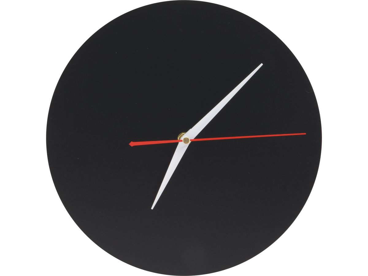 SECURIT Wanduhr SILHOUETTE FB-CLOCK schwarz, beschreibbar (8719075283745)