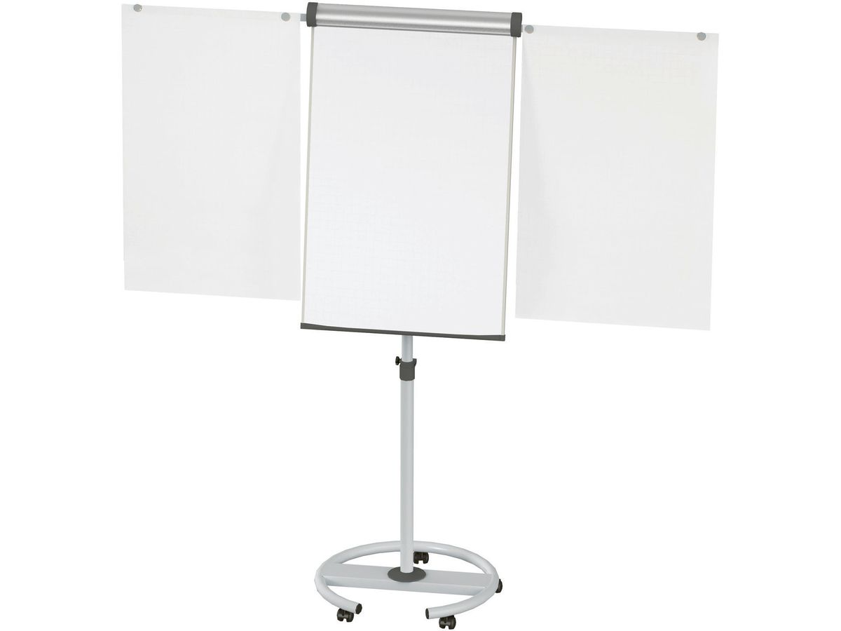 MAUL Flipchart MAULsolid 122.50 2 Papierhalter, Rundfuss (4002390052580)