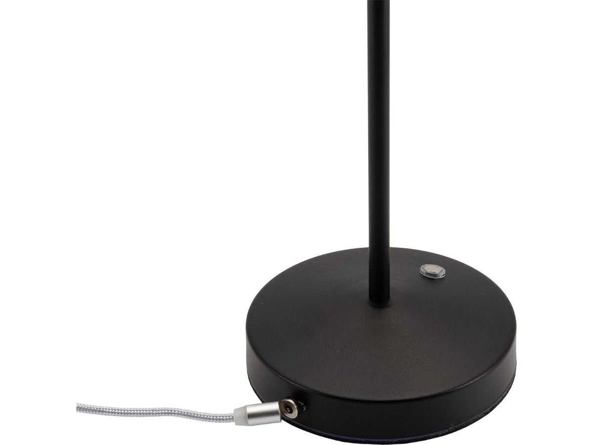 SECURIT Lampe de table ANGELINA LP-AN-BL noir, batterie, dimmable (8720663160478)