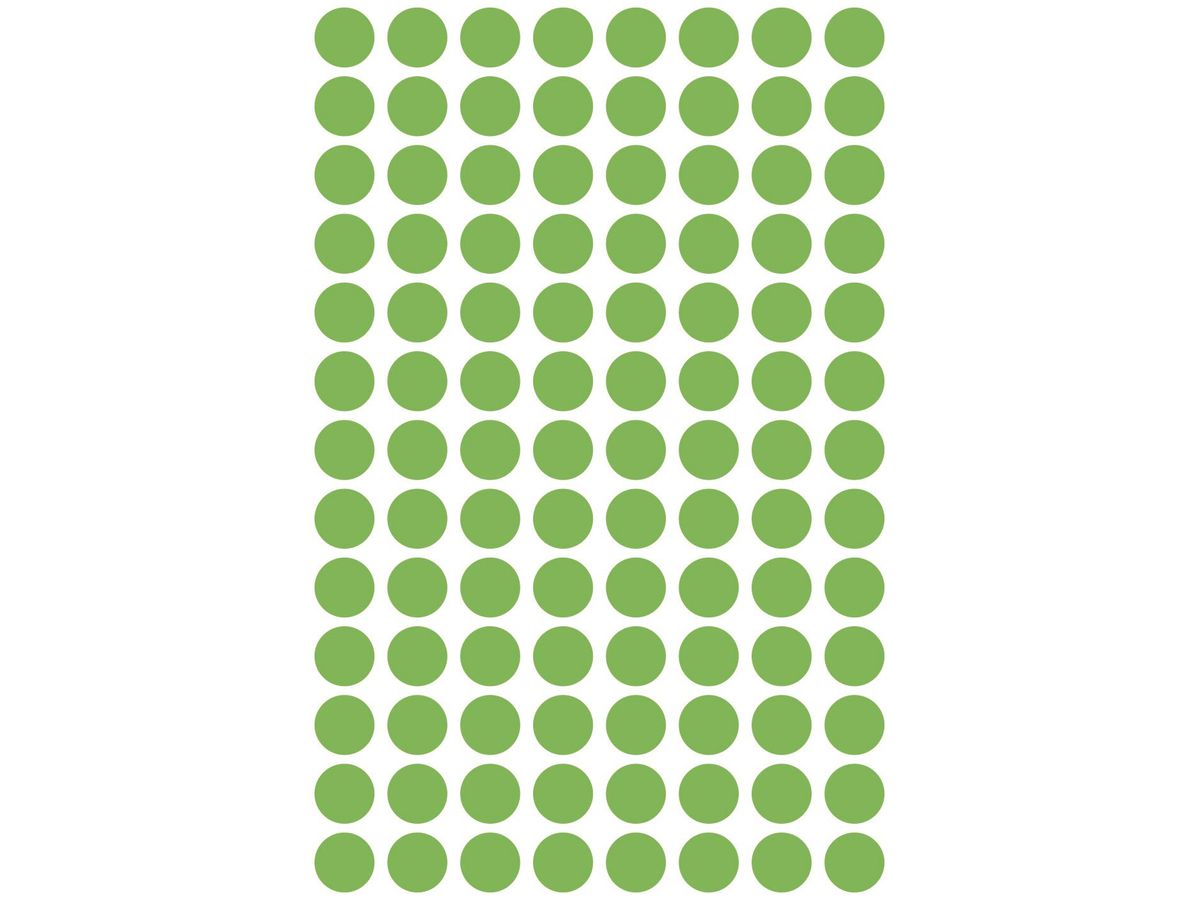 AVERY ZWECKFORM Markierungspunkte 8mm 3179 grün 416 Stück (4004182031797)