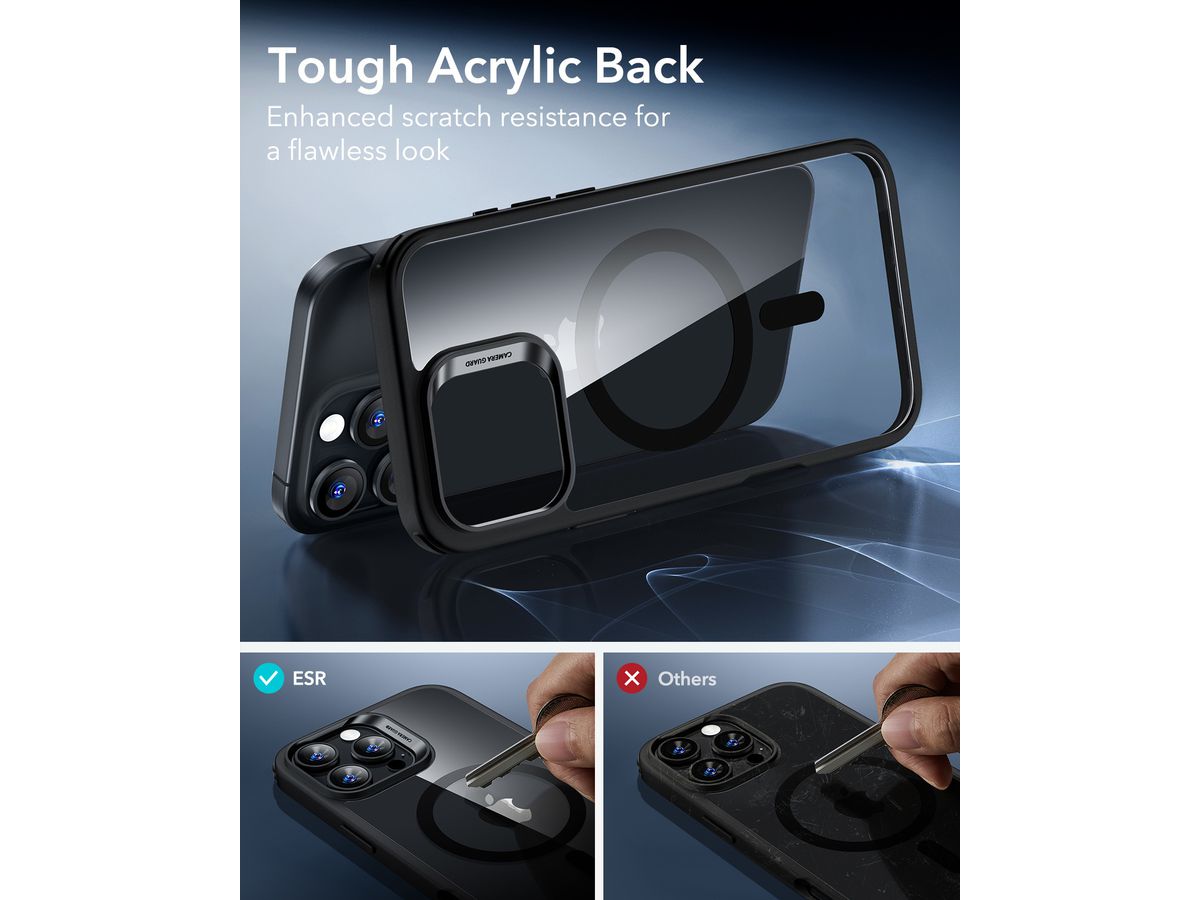 ESR Classic Hybrid Case MagSafe 1A77003 iPhone 16 ProMax ClearBlack (4894240220825)