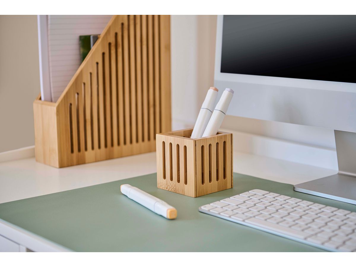 ZELLER Stiftehalter 15201 bambus 8x8x8cm (4003368152011)