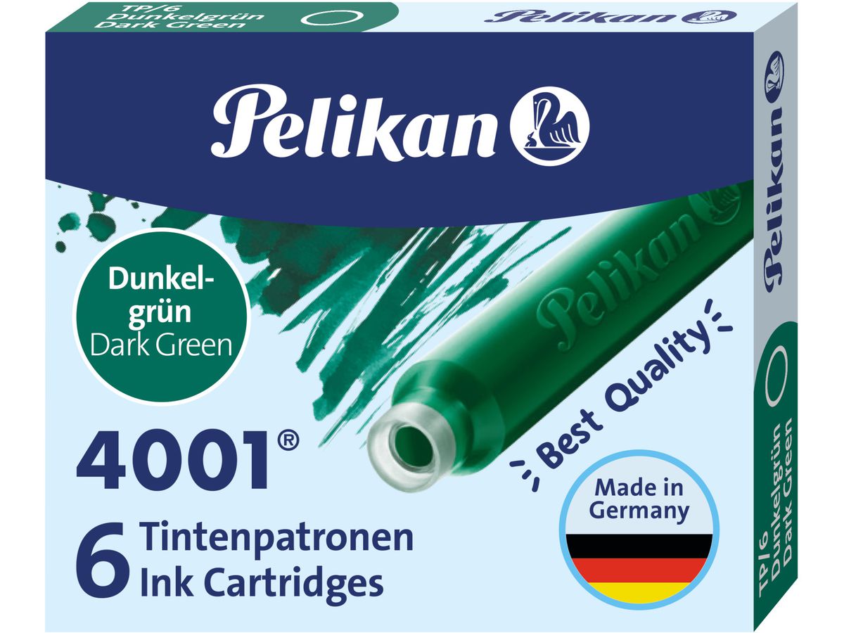 PELIKAN Tintenpatronen TP/6 300087 grün 6 Stück (4012700300089)