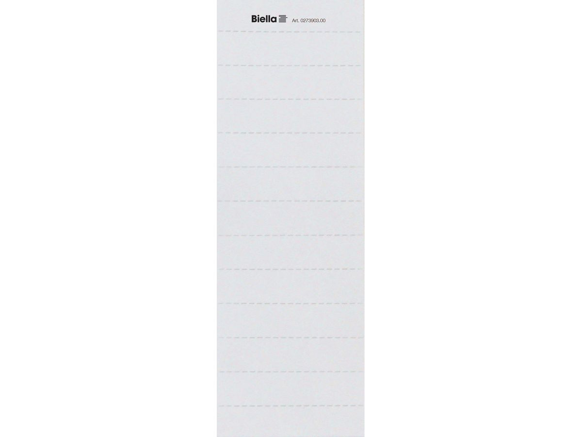 BIELLA Etichette cartelle sos.61x14mm 27390301U bianco 50 pzi. (7611365219537)