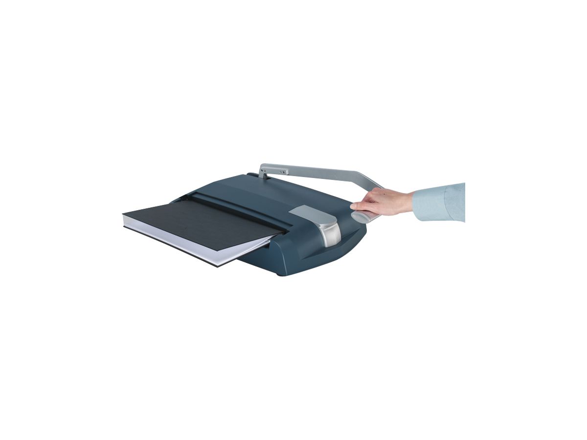 LEITZ Ent-Binder für impressBIND 140 74480000 silber/blau 50x7x340mm (4002432385225)