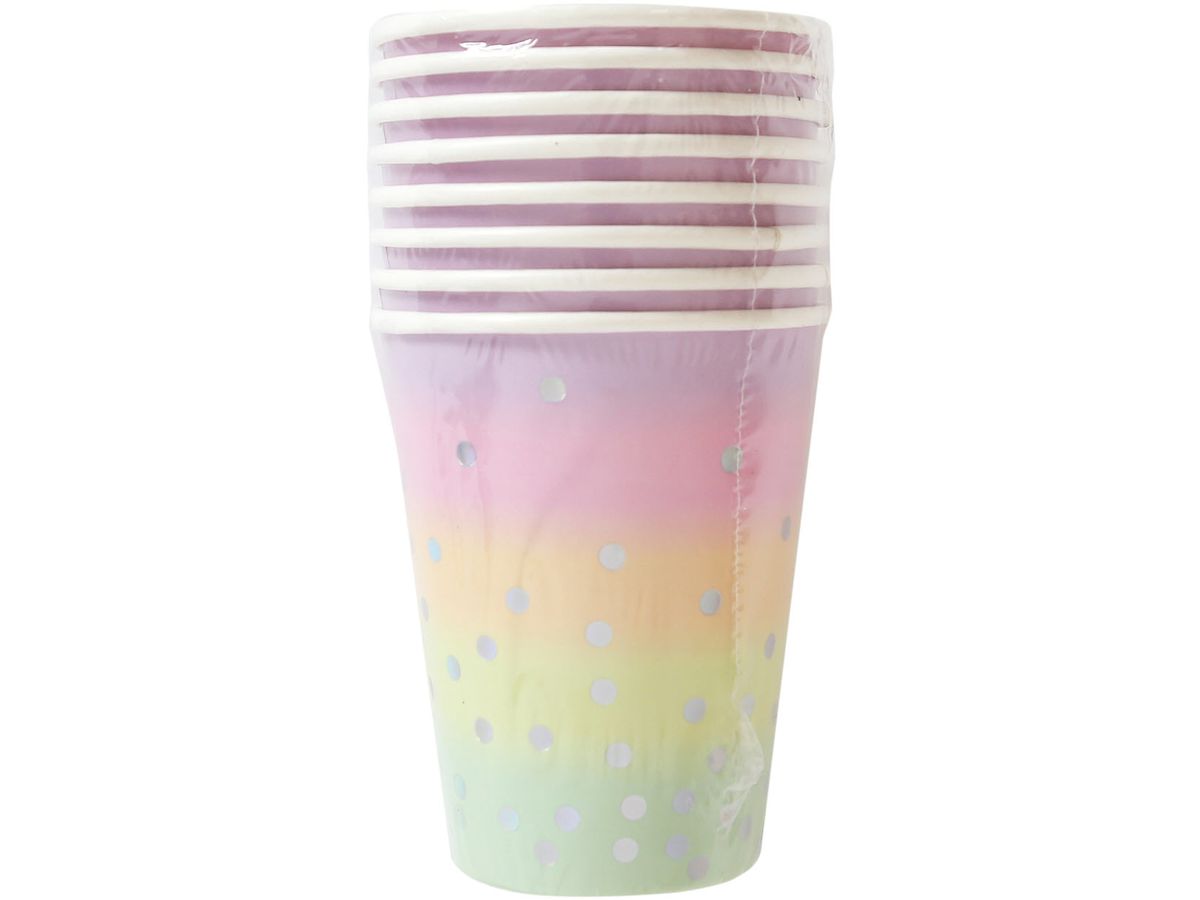 I AM CREATIVE Gobelet Papier, menthe, rose 6010.927 8 pcs. (7611983208265)