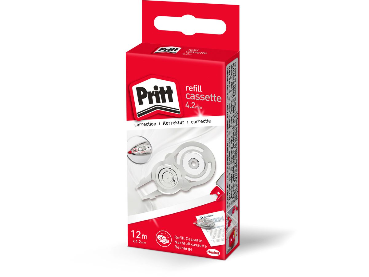 PRITT Refill Kassette 4.2mmx12m PRX4H weiss, zu Korrekturroller (4015000438988)