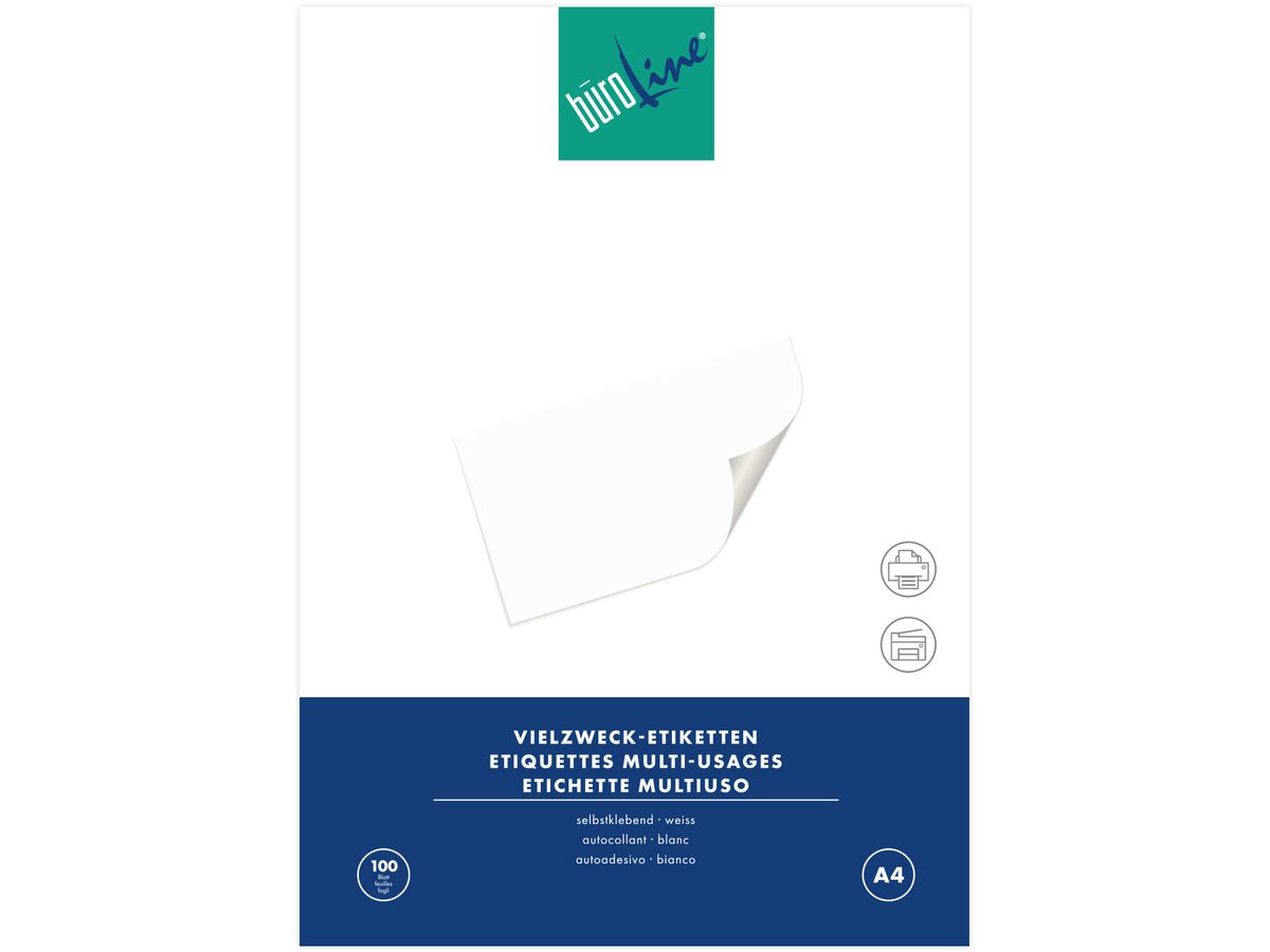 BÜROLINE Etichette 70x35mm 500024 bianco 2400 pezzi (7612532011602)