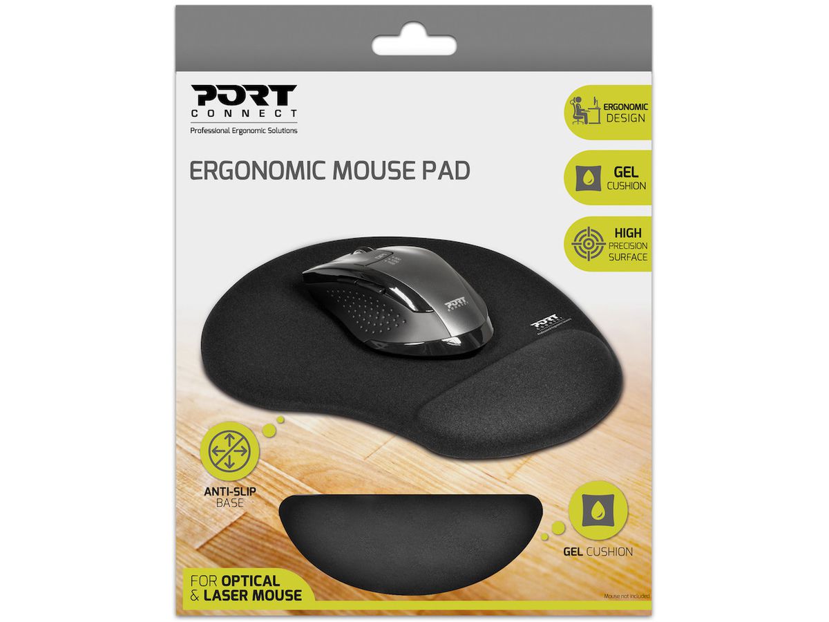 PORT Ergonomic Mouse Pad 900717 black (3567049007171)