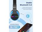 ICLEVER Kids Bluetooth Headphones C03-1702N-32 BTH12, LED, 55h, black (6934911798388)
